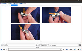 Data acquisition with inspection instructions