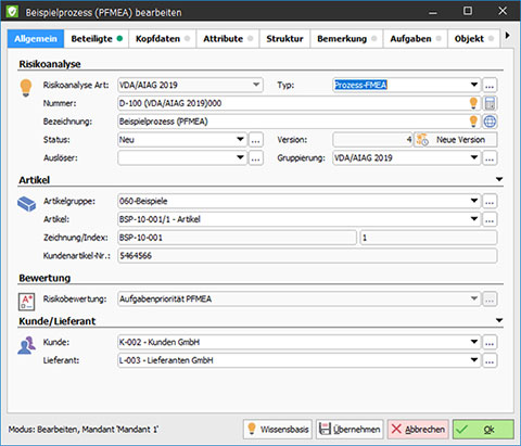 FMEA – Schritt 1: Vorbereitung und Scoping