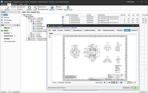 Prüfplanung mit CAD-Integration