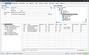 Control plan with synchronization of inspection plan and FMEA