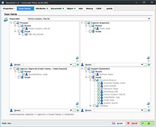 Team matrix with individual control definitions in QBD.Net